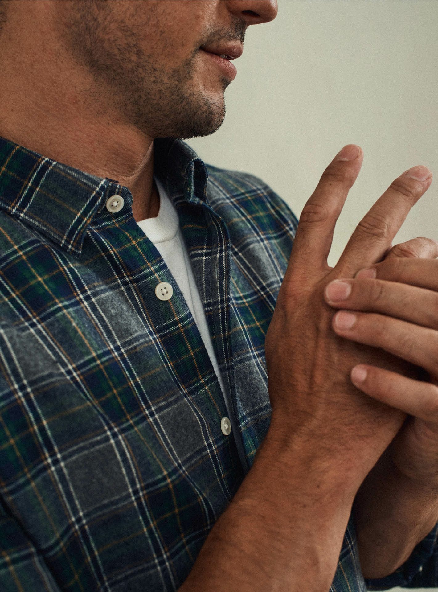 Chemise Mercer Grey/Navy