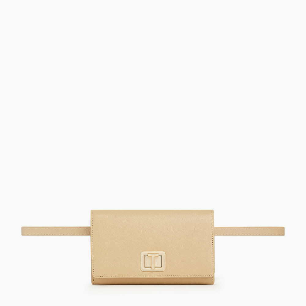 Sac ceinture Eva en cuir grain caviar