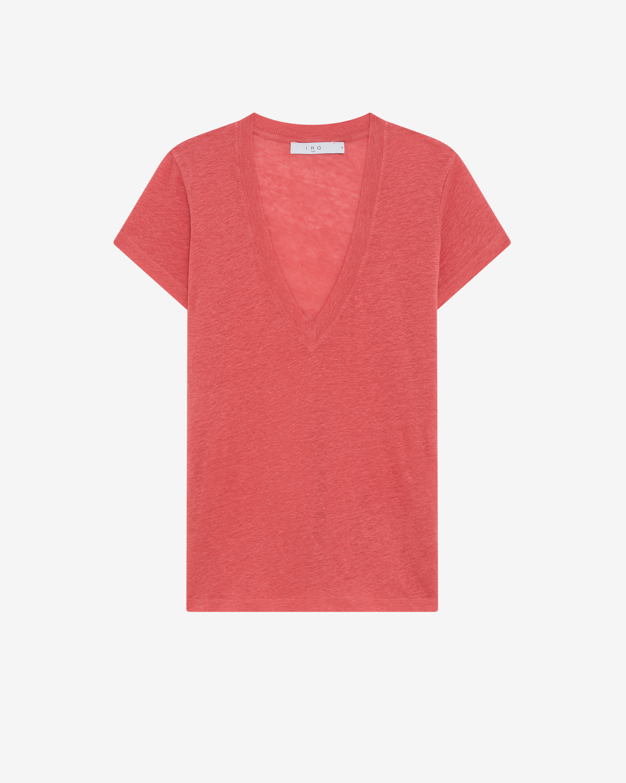 T-Shirt En Lin Col V Rodeo