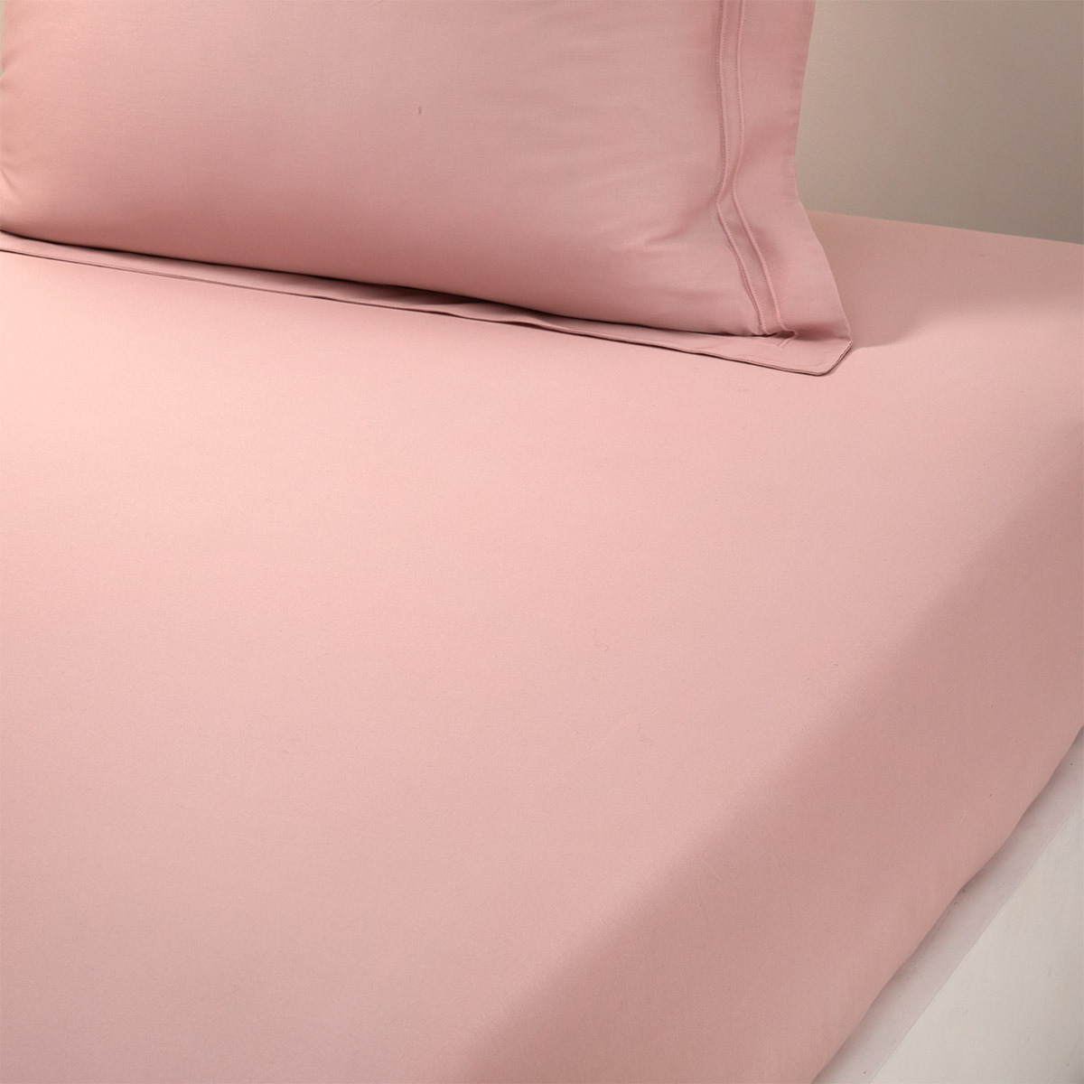 Yves Delorme - Drap housse en satin marron, Triomphe