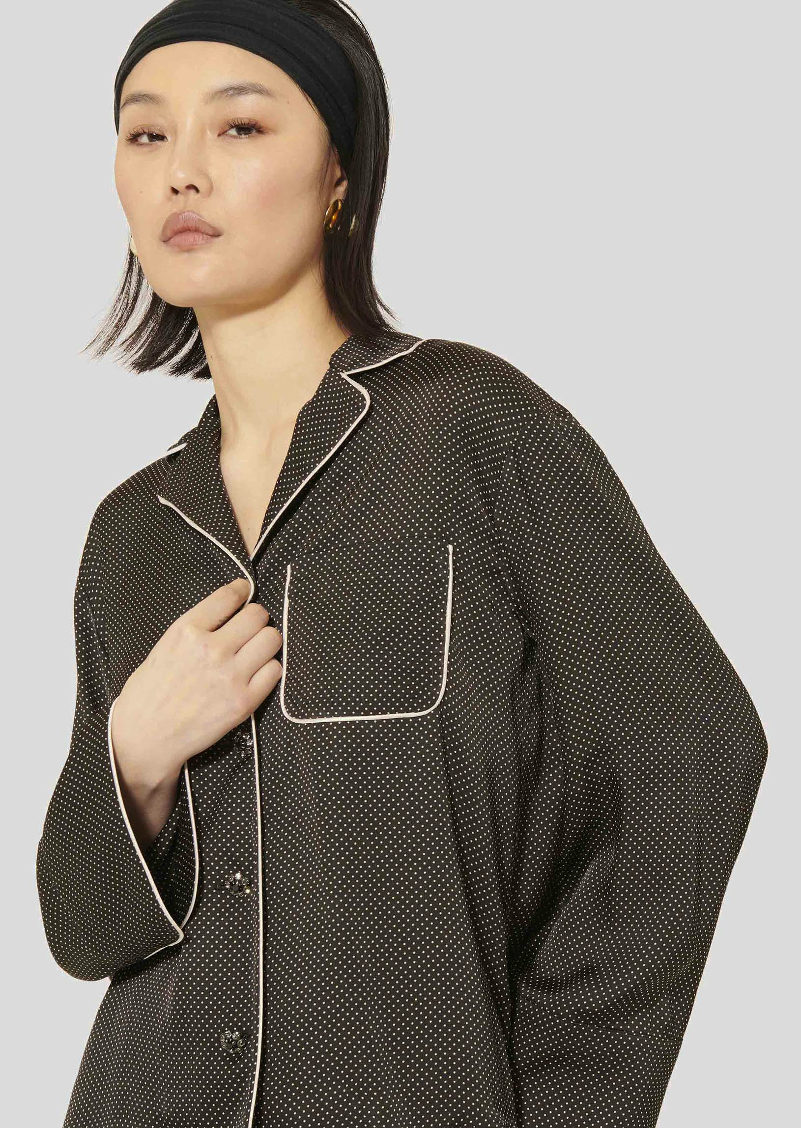 Chemise Calvi-Charcoal en Viscose Ecovero