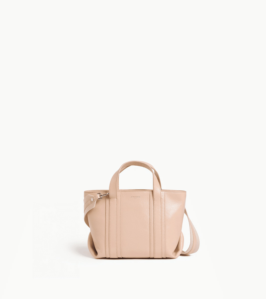 Mini cabas Grâce en cuir grainé