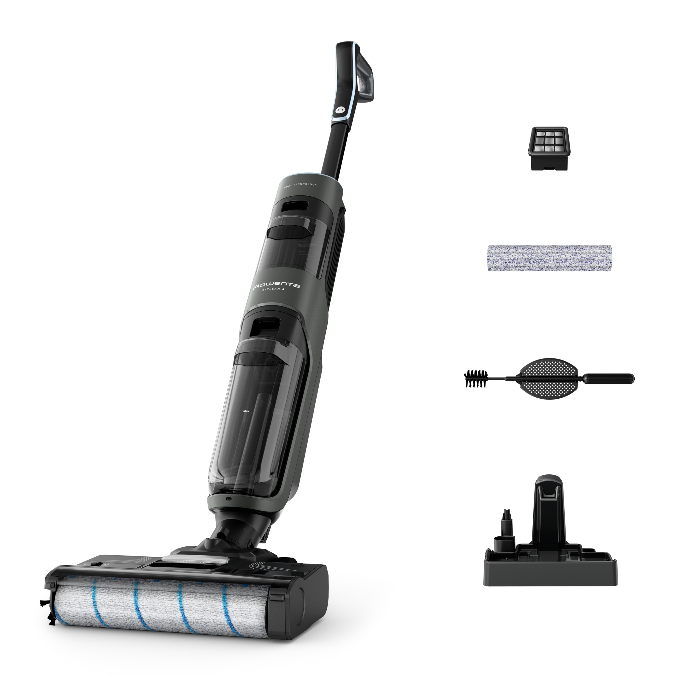 X-Clean 4 Aspirateur laveur sans fil, Aspiration et lavage simultanés pour gagner du temps