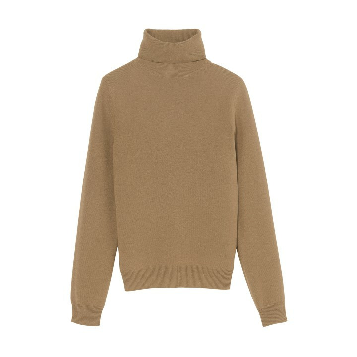 Pull col roulé classique - Femme - CAMEL