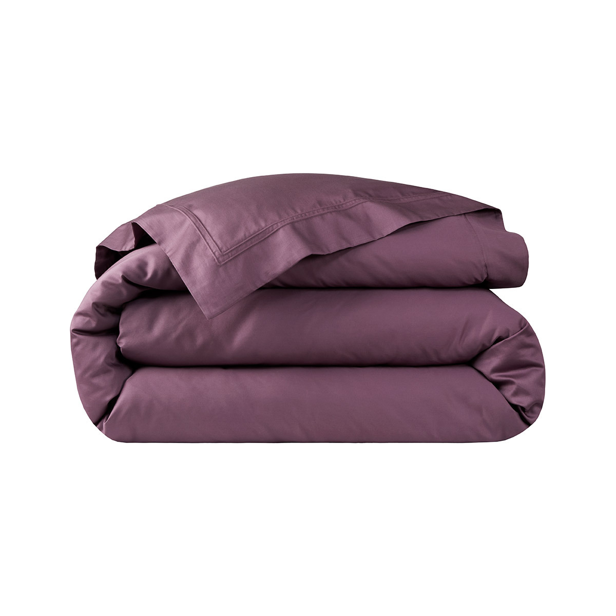 Yves Delorme - Housse de couette en satin marron, Triomphe