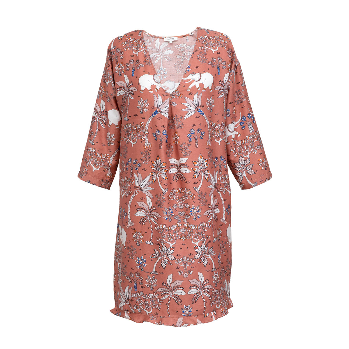 Olivier Desforges - Chemise de nuit en satin de coton lavé, Balibey