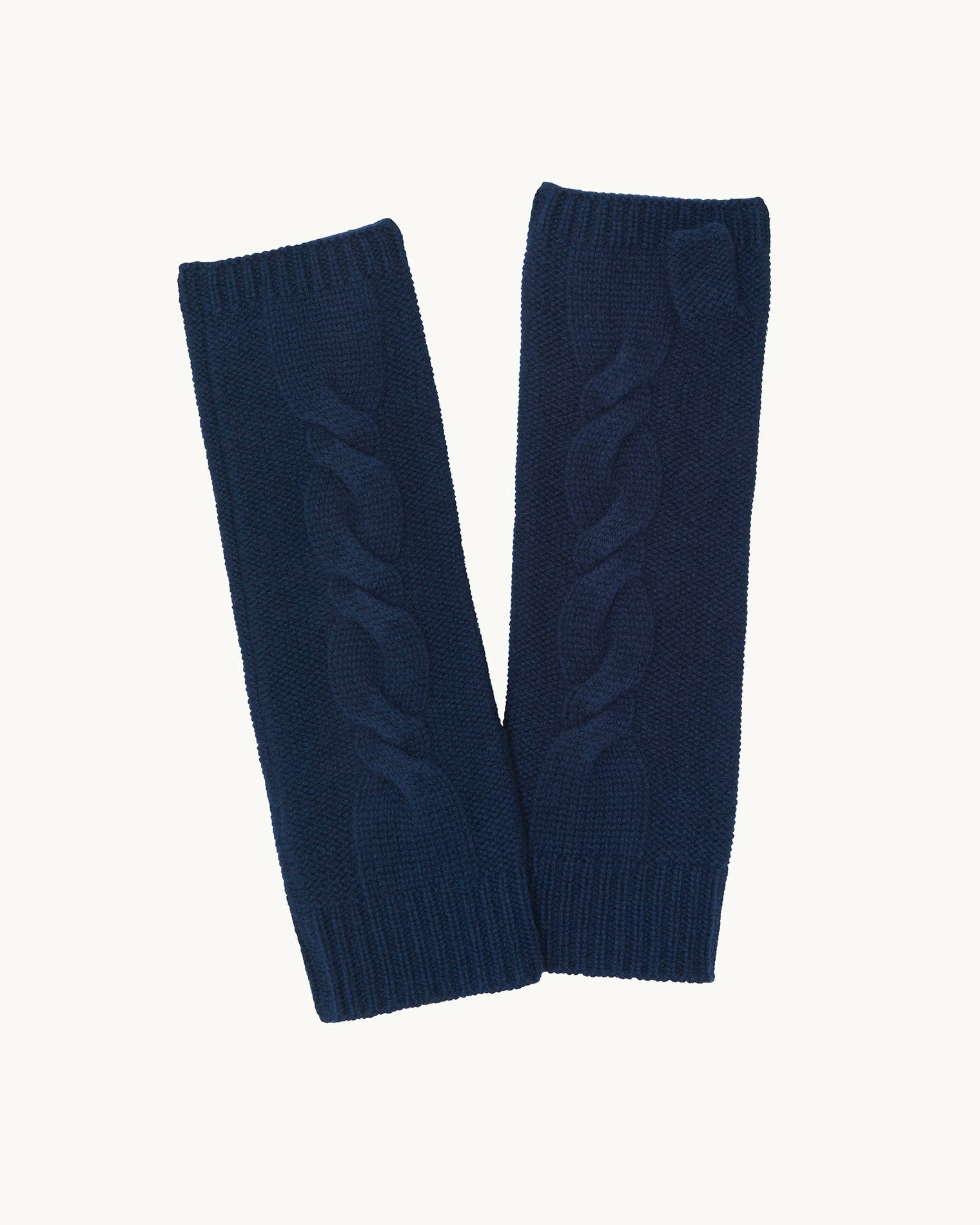 Mitaines ROMA Mitaines cachemire unies torsadées