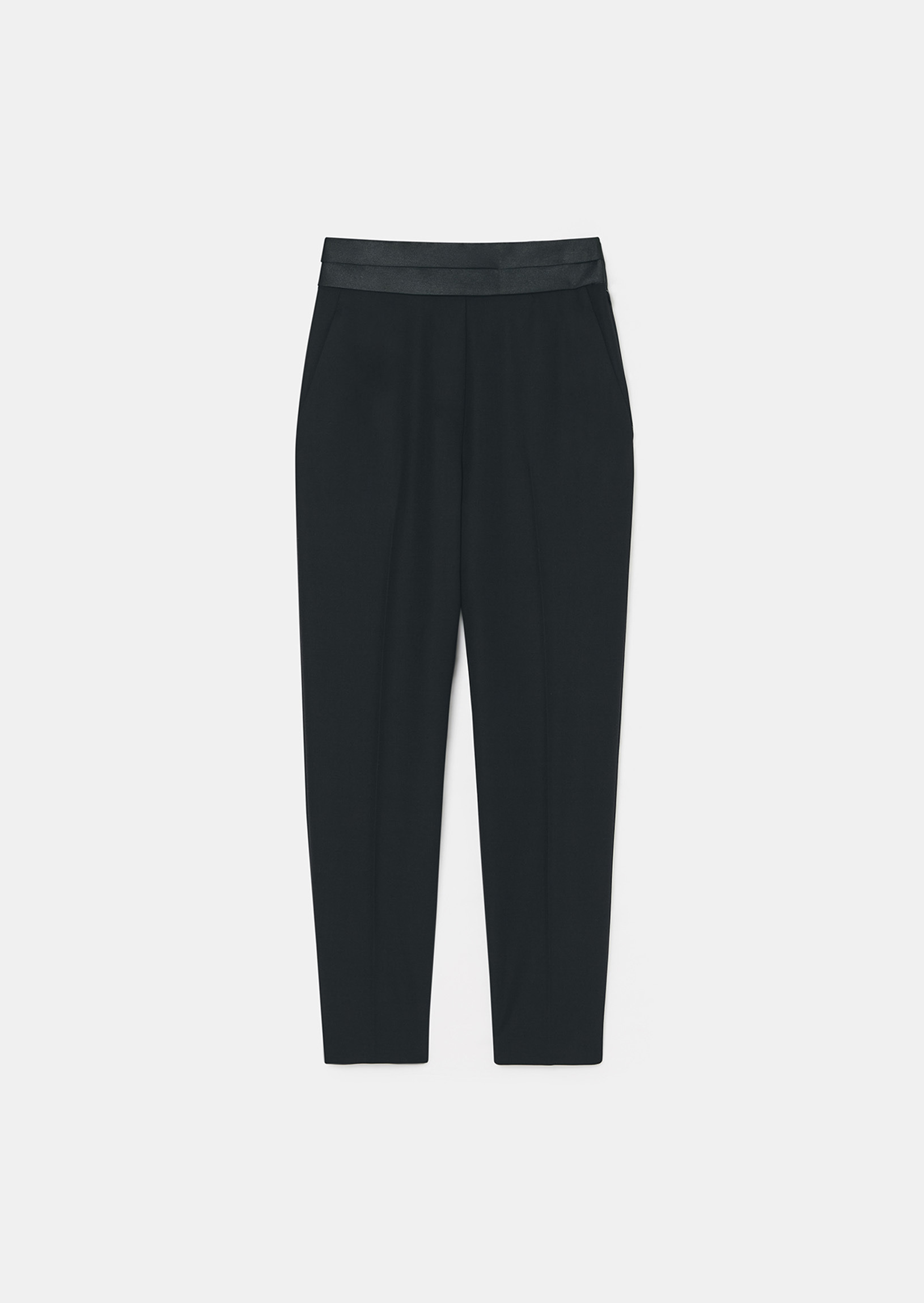 Pantalon Paul-Noir en Laine