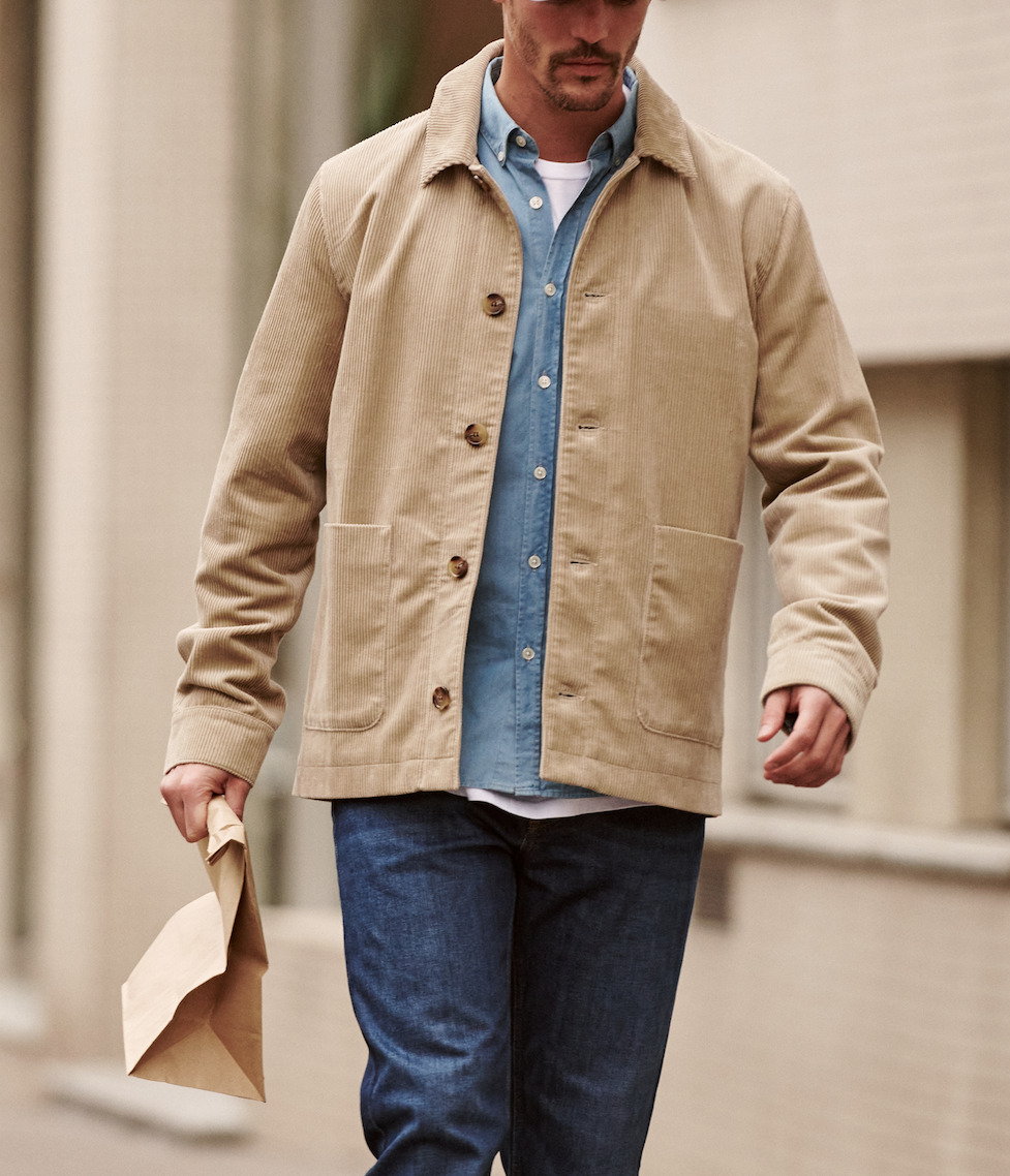 Blouson en velours River Chamois