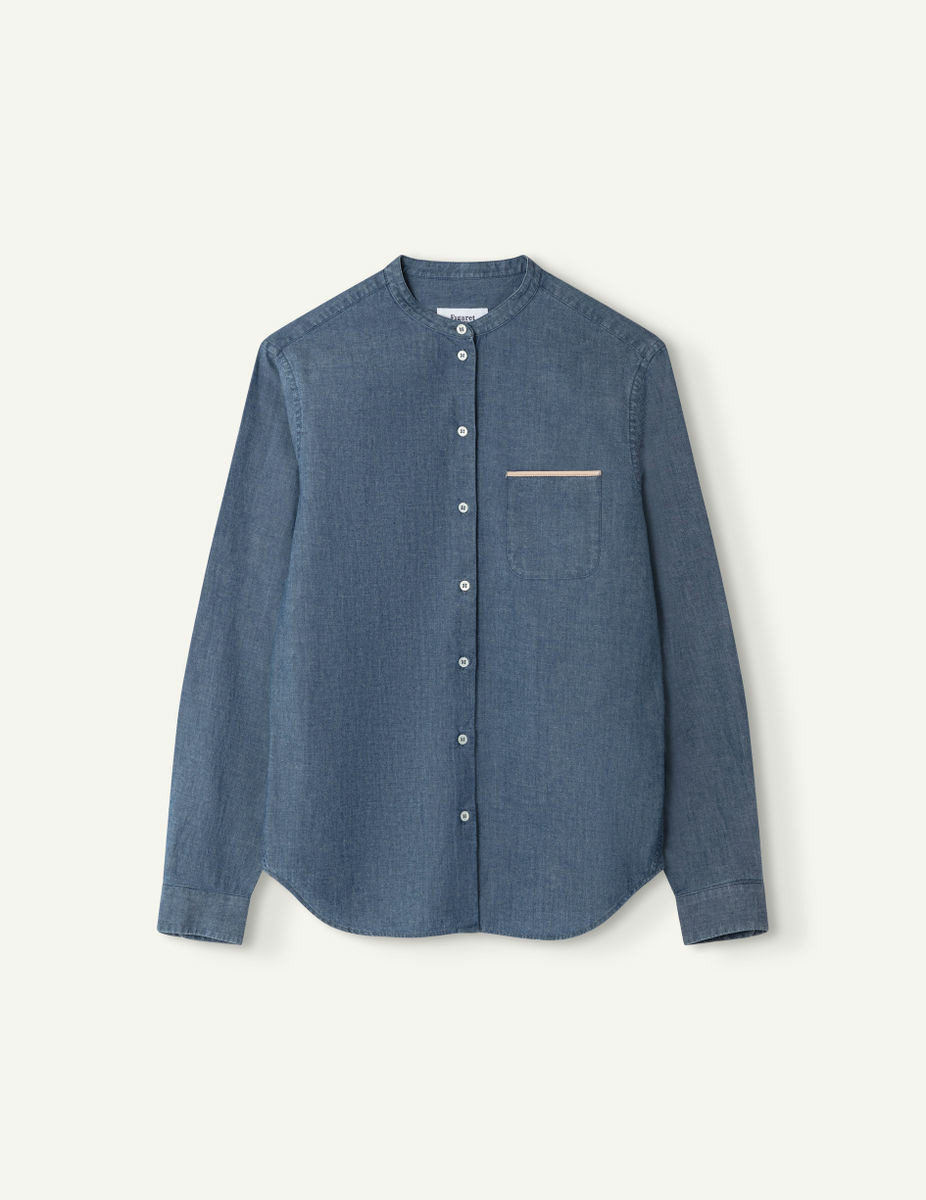 Chemise Britany en coton marine