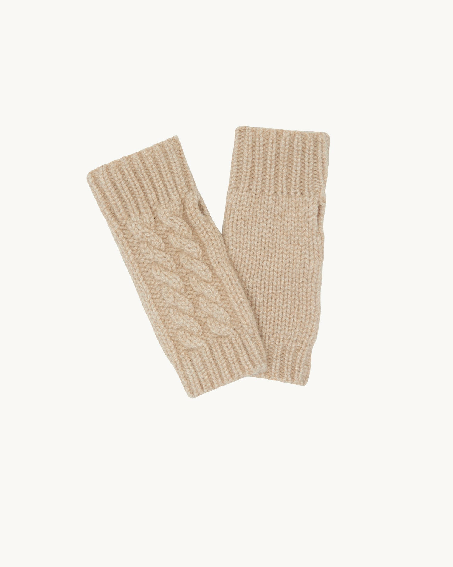 Mitaines GAMA Mitaines cachemire courtes torsadés, 12 fils