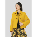 Manteau Manoel-Jaune Citron en Laine Froide