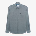 Chemise regular imprimé fantaisie bleu nuit