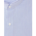 Chemise Ajustée en popeline rayée marine