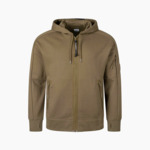 CP Company Hoodie Zip Vert Kaki