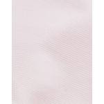 Chemise col figaret en popeline rayée rose