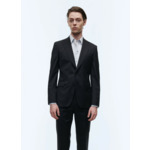 Veste grande taille en serge de laine