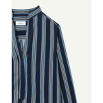 Blouse Sandra en viscose rayée marine