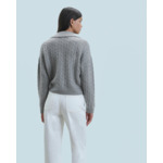 Pull Cardigan à Cotes