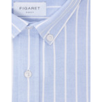 Chemise Gaspard rayée bleue