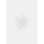 Broche Arthur-Ecru en Plume D'Autruche