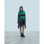 Pull Col Montant Bandes