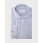 Chemise Contemporaine à carreaux bleus