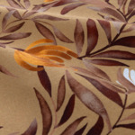 Olivier Desforges - Drap plat en satin de coton lavé marron, Aurelia