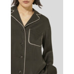 Chemise Calvi-Charcoal en Viscose Ecovero