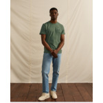 T-shirt kaki broderie vélo