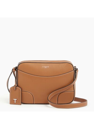 Sac bandoulière moyen modèle Romy en cuir grainé