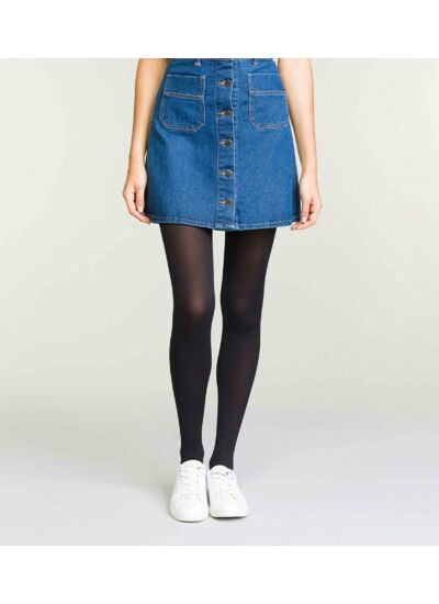 Collant noir Diam's Jambes Fuselées ultra-opaque 70D