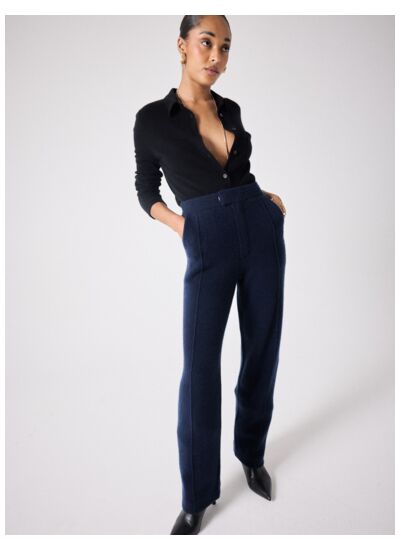 Pantalon en cachemire Topaz MARINE