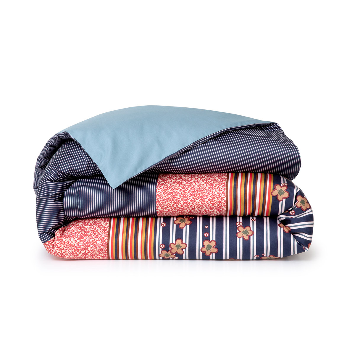 Kenzo - Housse de couette en satin de coton, K Shinzo