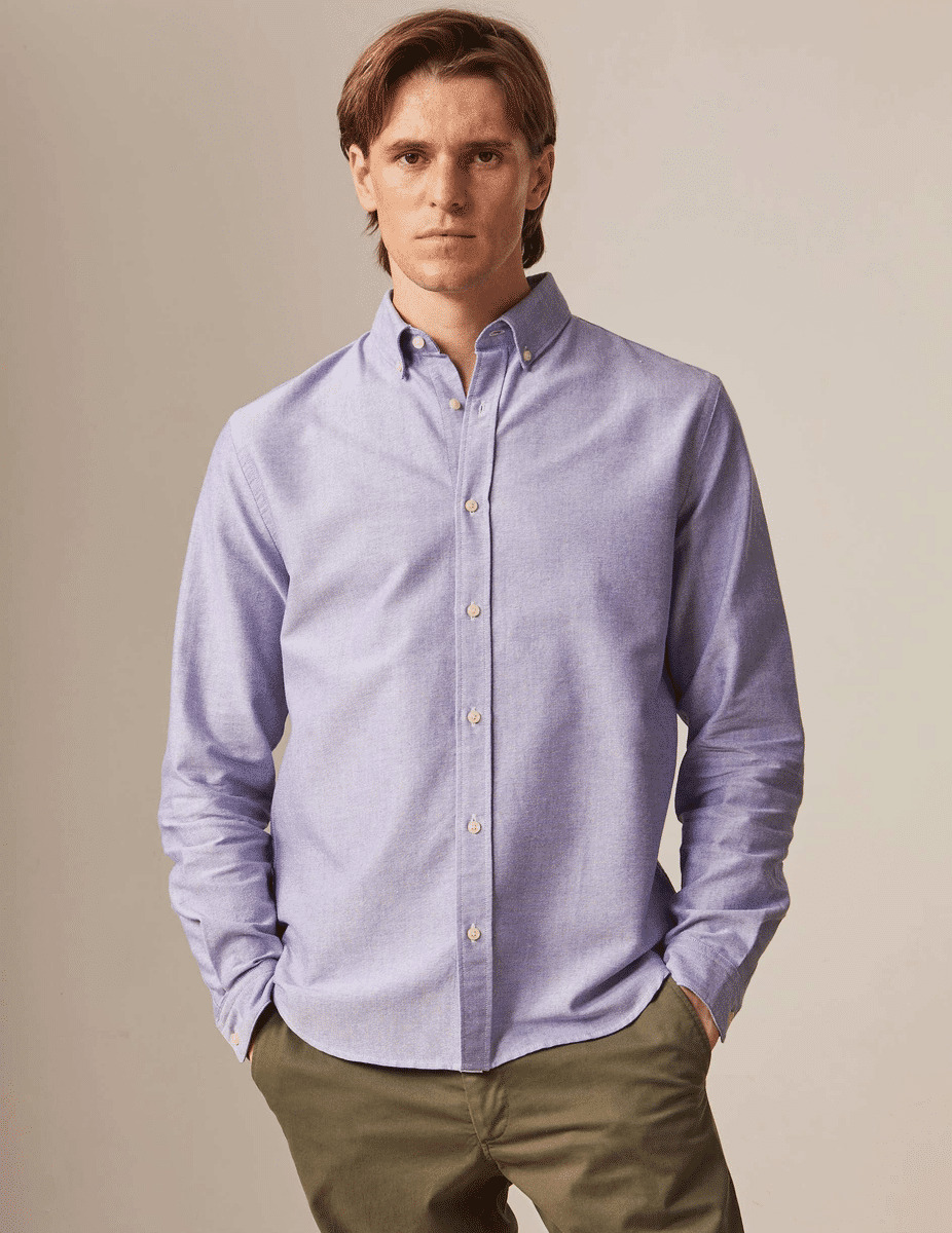 Chemise gaspard bleue