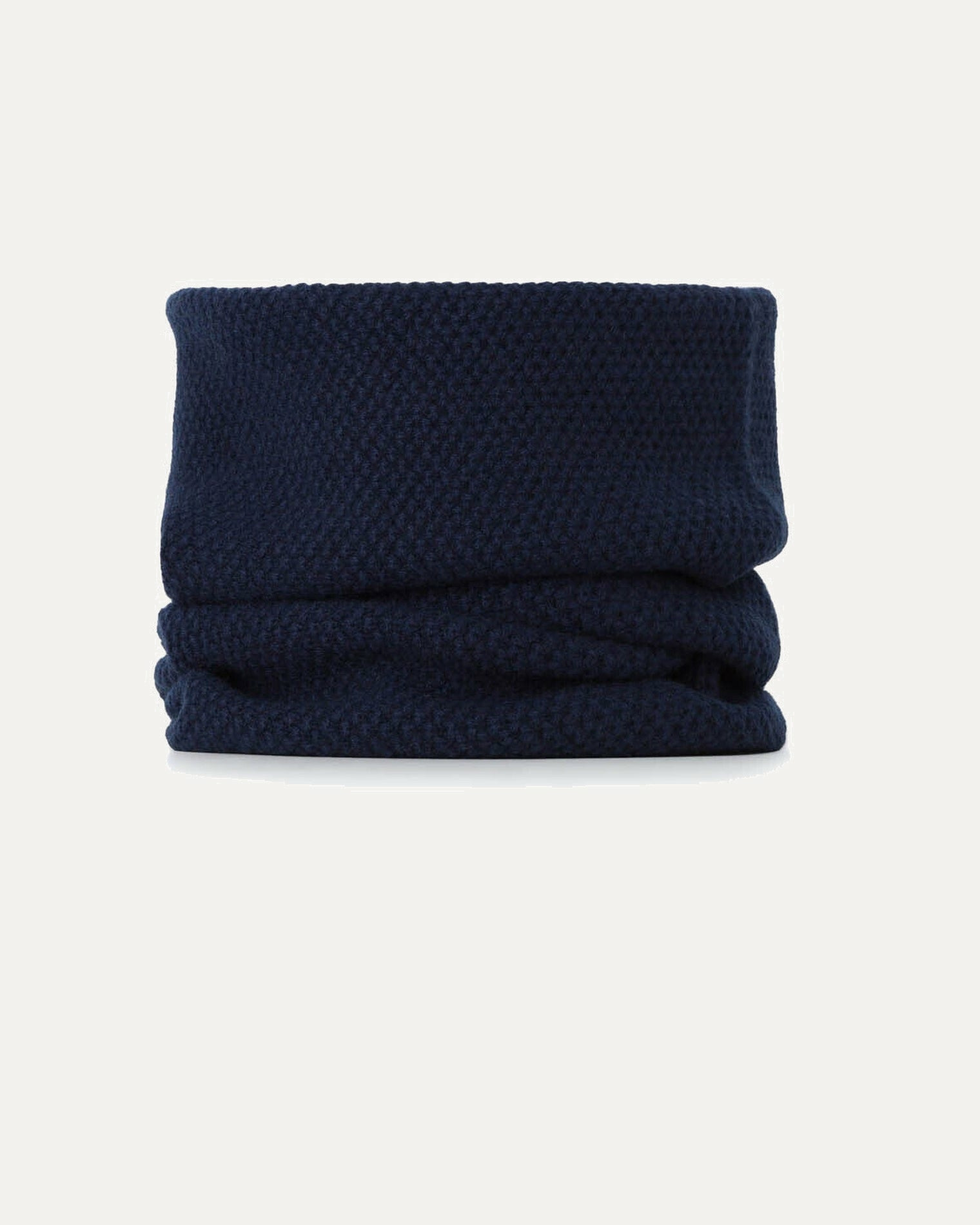 Col MOSS Col cachemire mixte uni point de riz