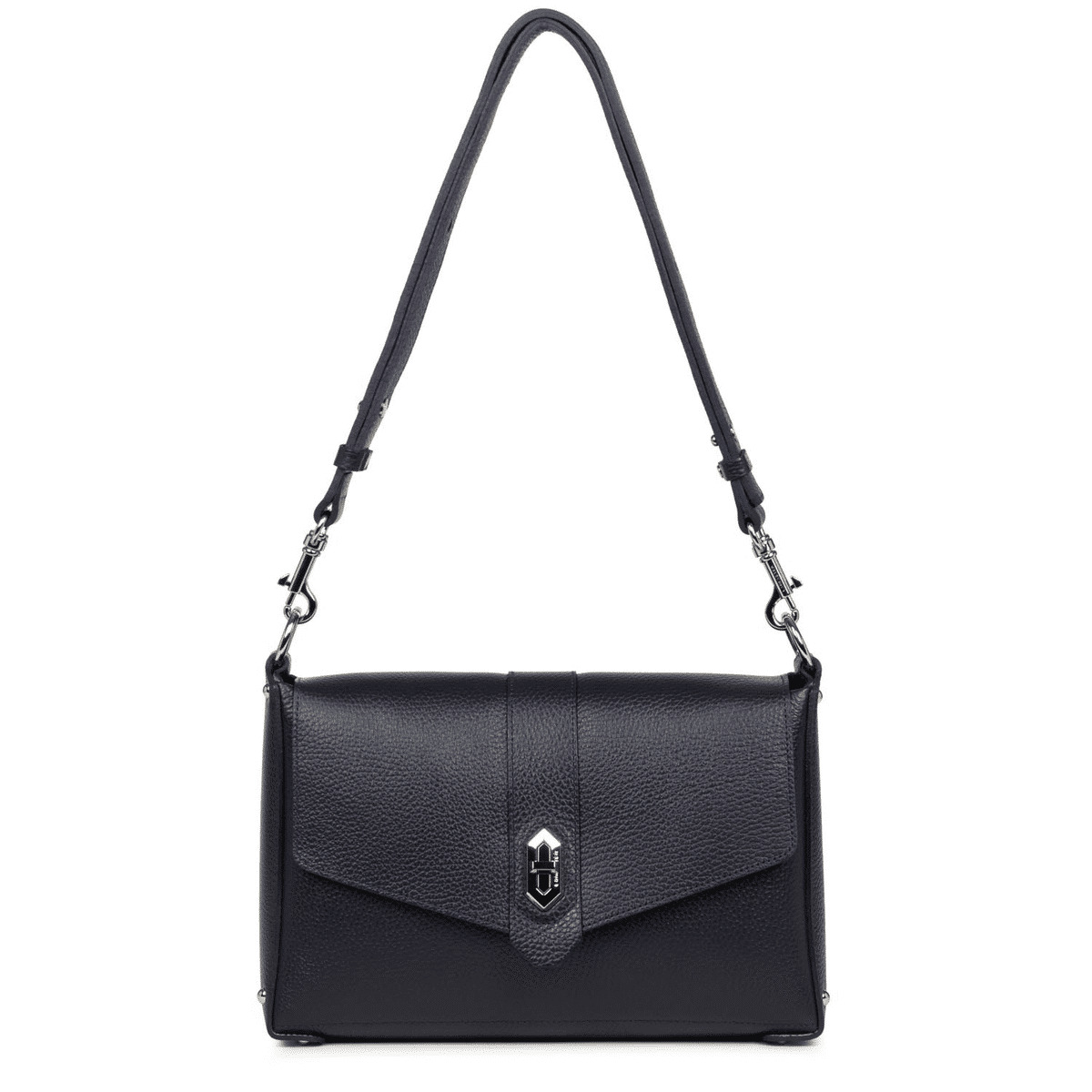 Sac trotteur A rabat avec fermoir Foulonne Double