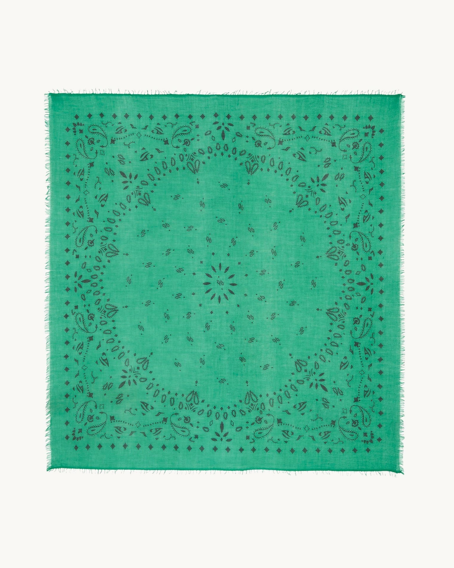 Très Grand Bandana EFFY Très grand bandana en voile de cachemire, 2 fils