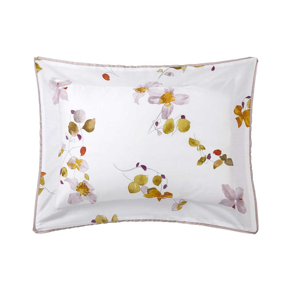 Yves Delorme - Taie d'oreiller en satin de coton multicouleurs, Eclats