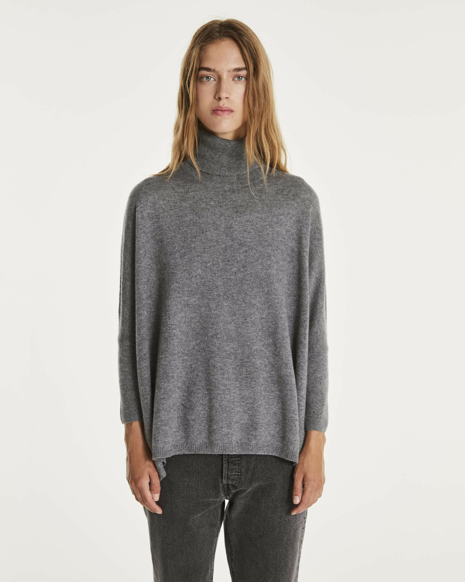 Pull minie turtle Pull Cachemire Col Roulé Oversize, 2 fils