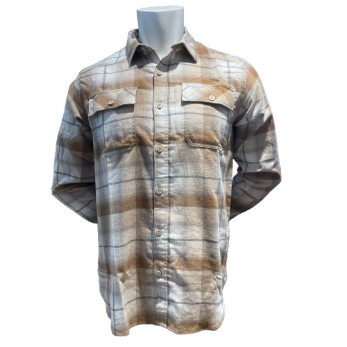JUNIPER DUNES FS FLANNEL FS SHIRT  Beige