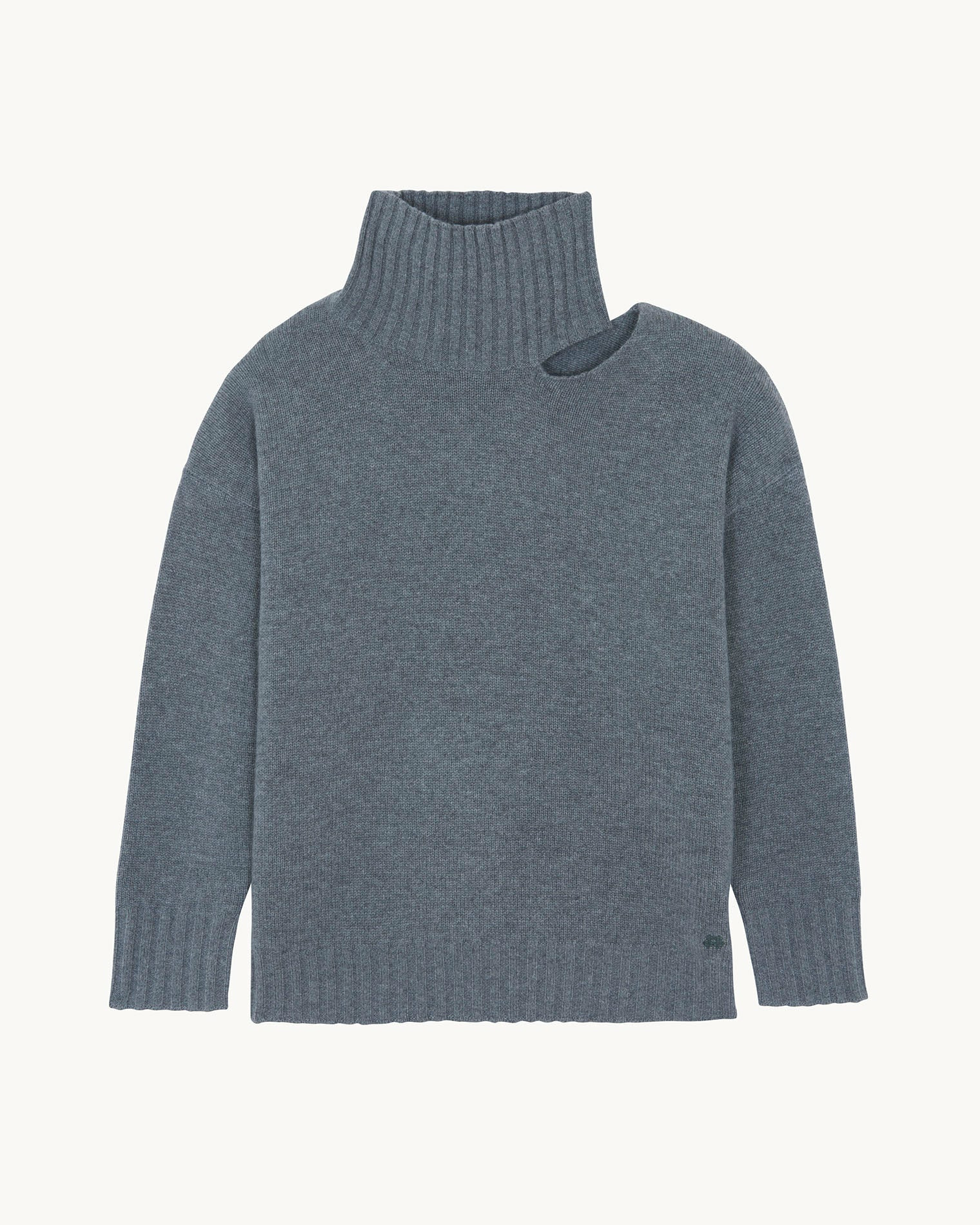 Pull Tita gris flanelle