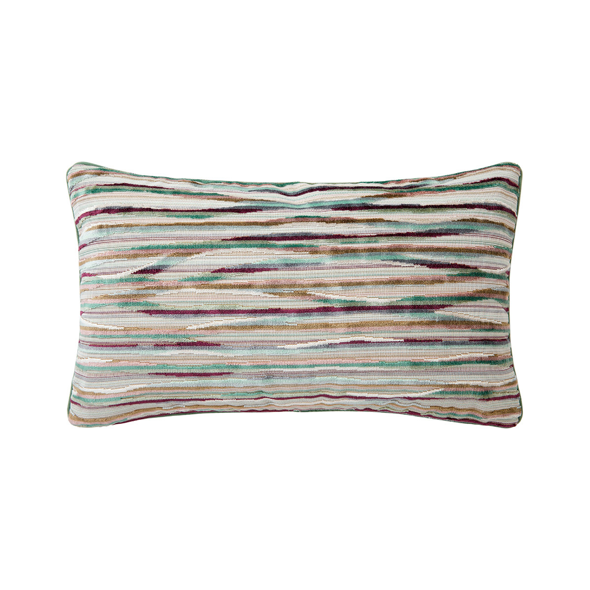 Yves Delorme - Housse de coussin en velours marron, Agate