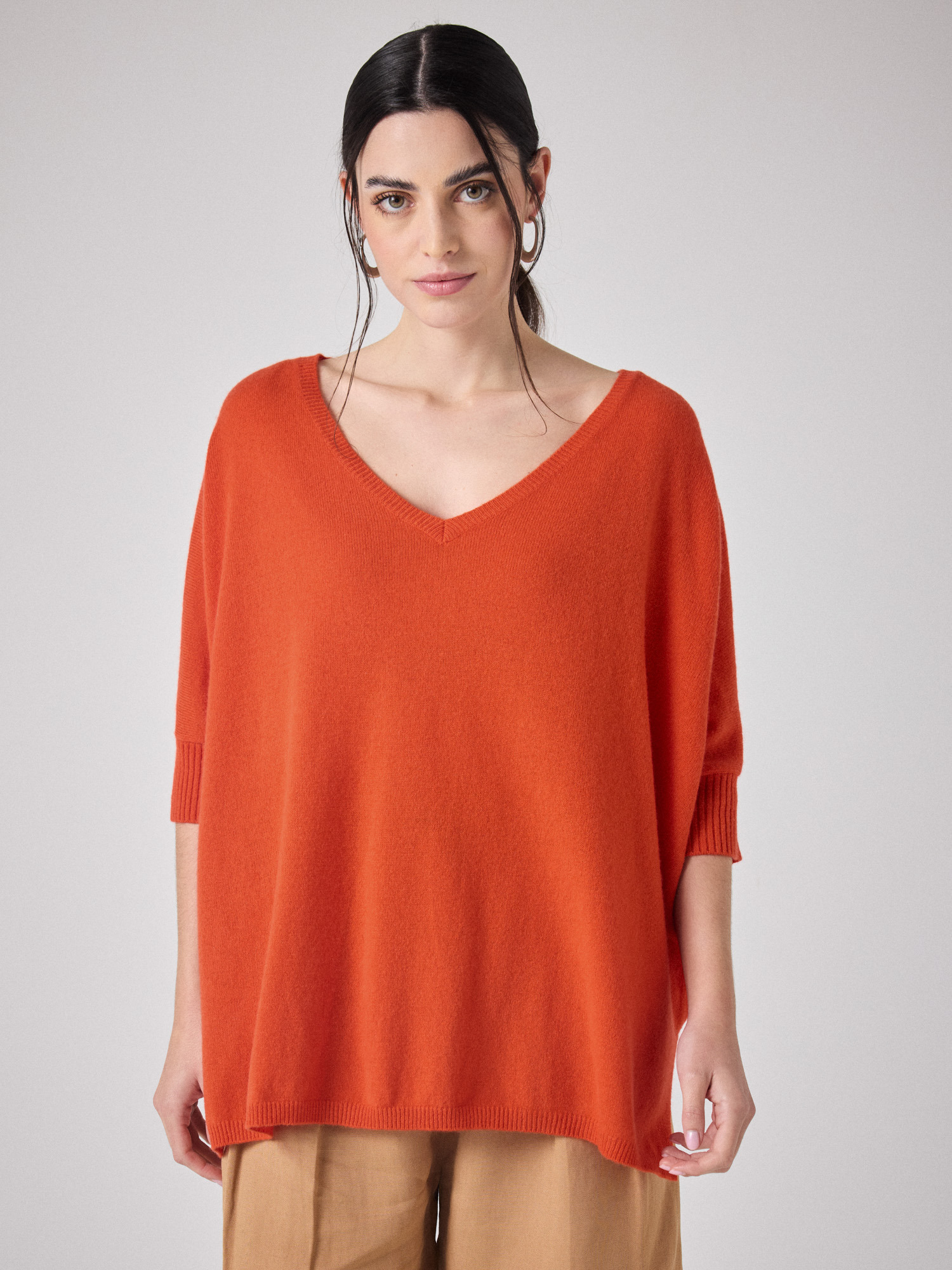 Pull poncho cachemire Aimee SPICY