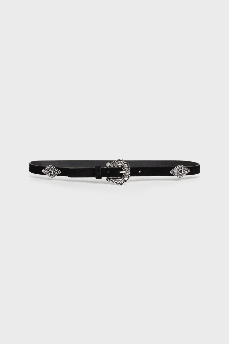 CEINTURE JEN EN REFENTE DE VACHETTE VELOURS JEN