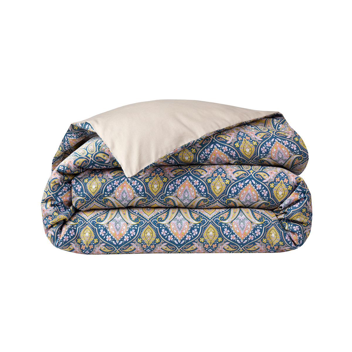 Yves Delorme - Housse de couette en satin multicouleurs, Dandy