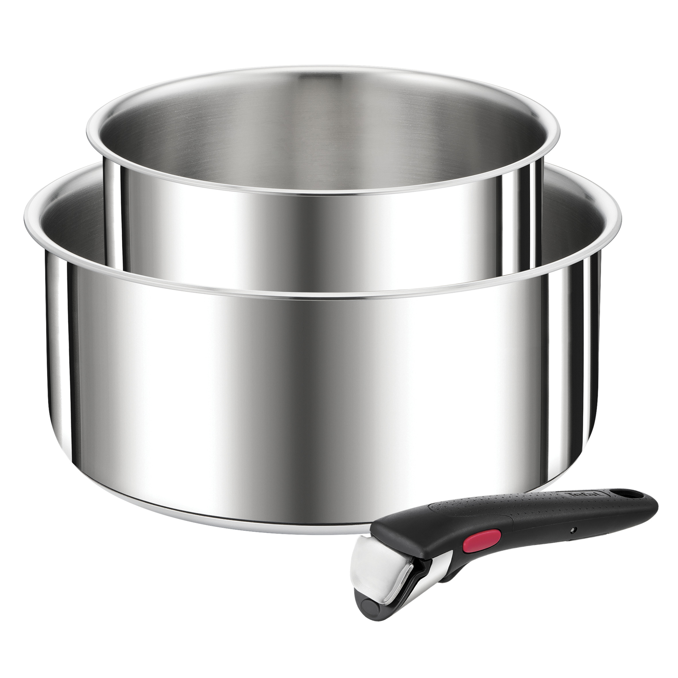 Ingenio Préférence, Inox, Casseroles 16/20 cm + poignée, Induction