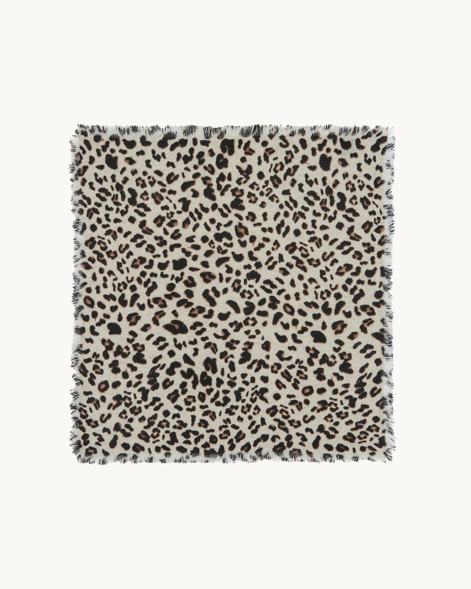 Petit Bandana Hachi Leopard avoine