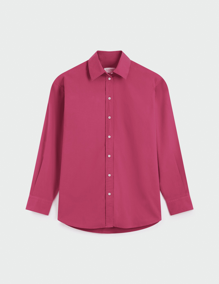 Chemise oversize delina rose fuchsia