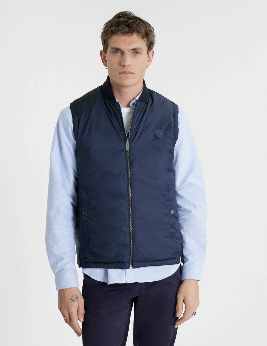 Doudoune Cyril en flanelle marine